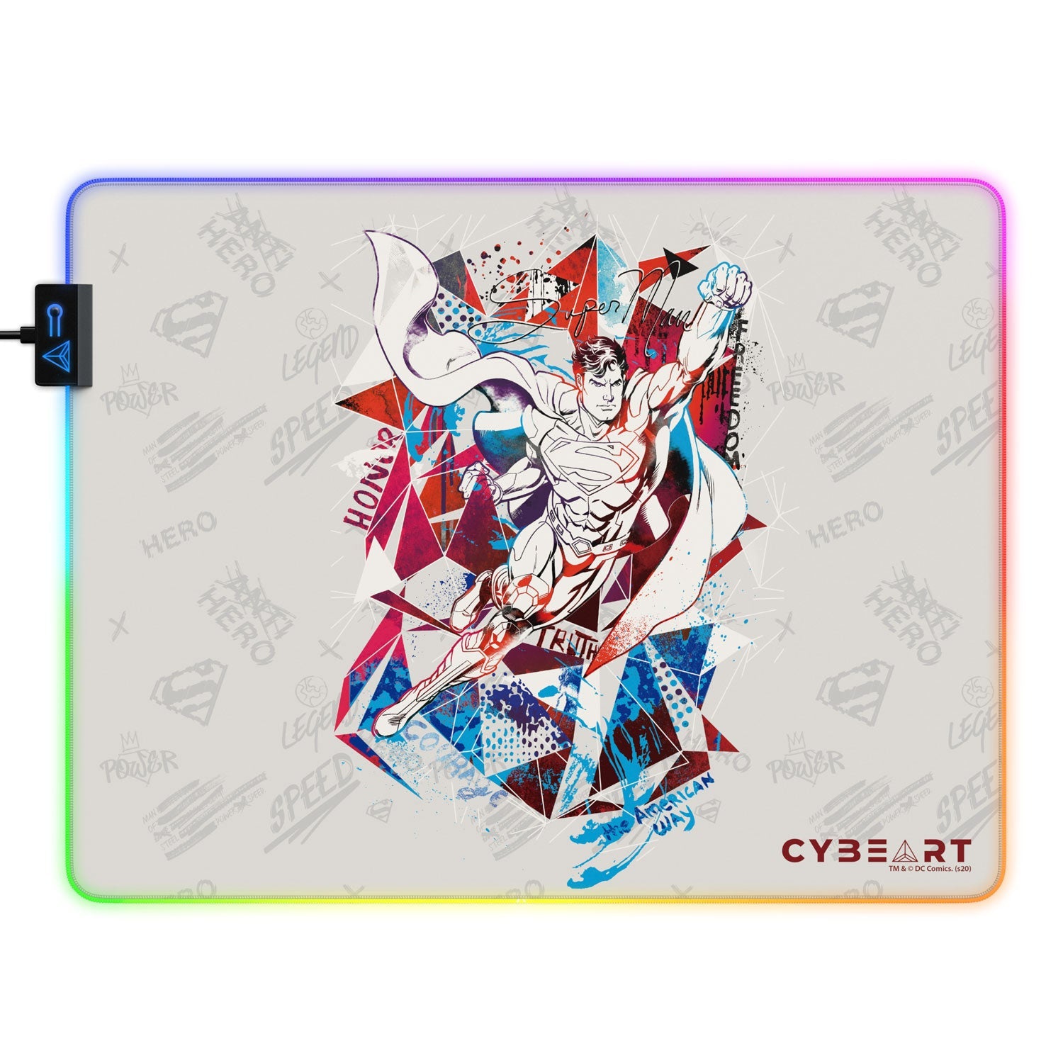 Superman - Truth Honor Courage Gaming Mouse Pad