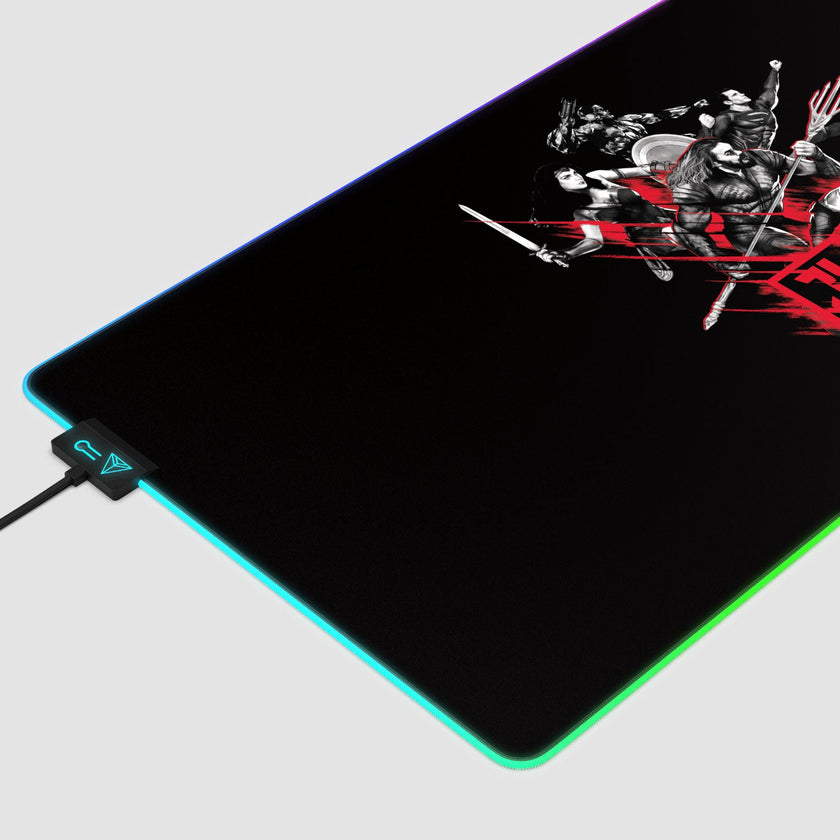 Tapis de souris pour jeux vidéo Justice League - Prêt pour le combat