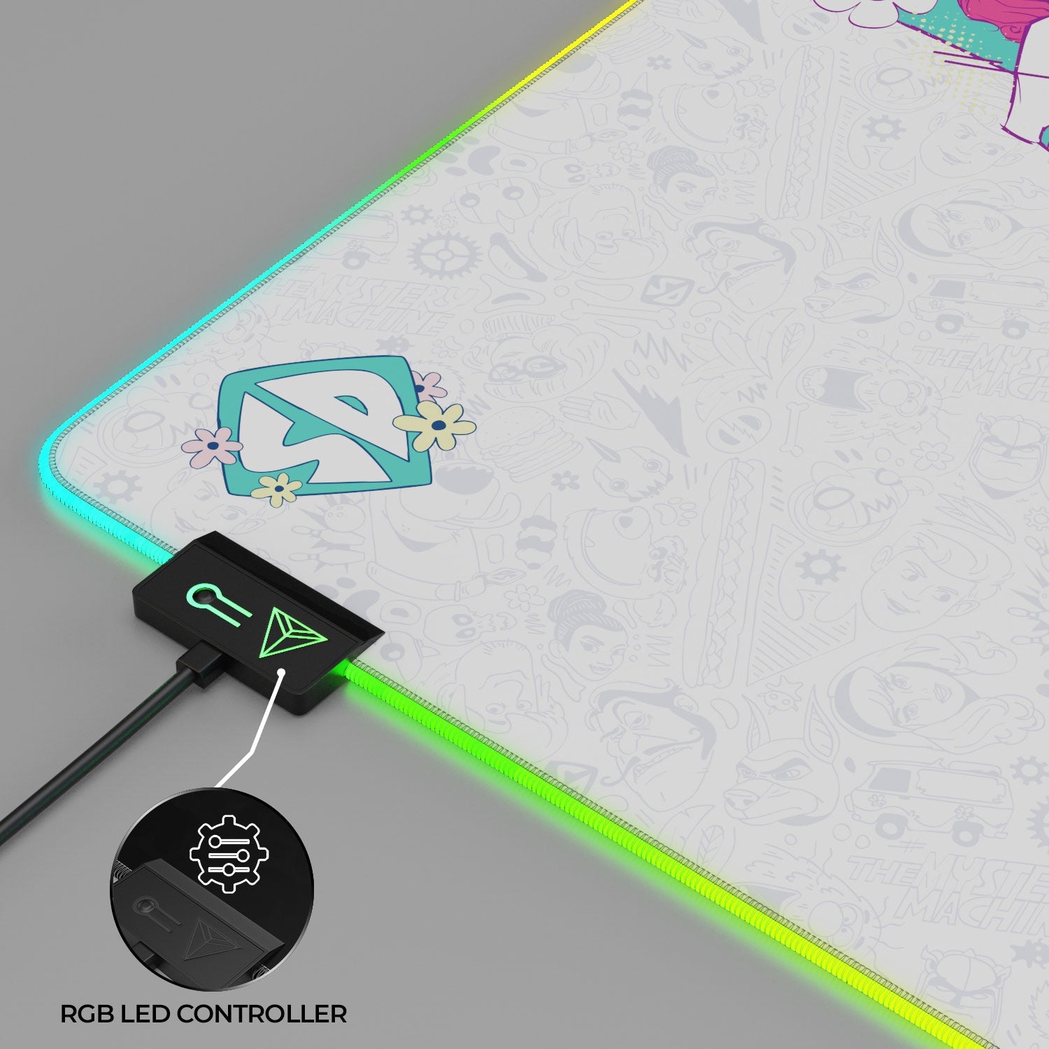 Tapis de souris pour jeux Mystery Inc.