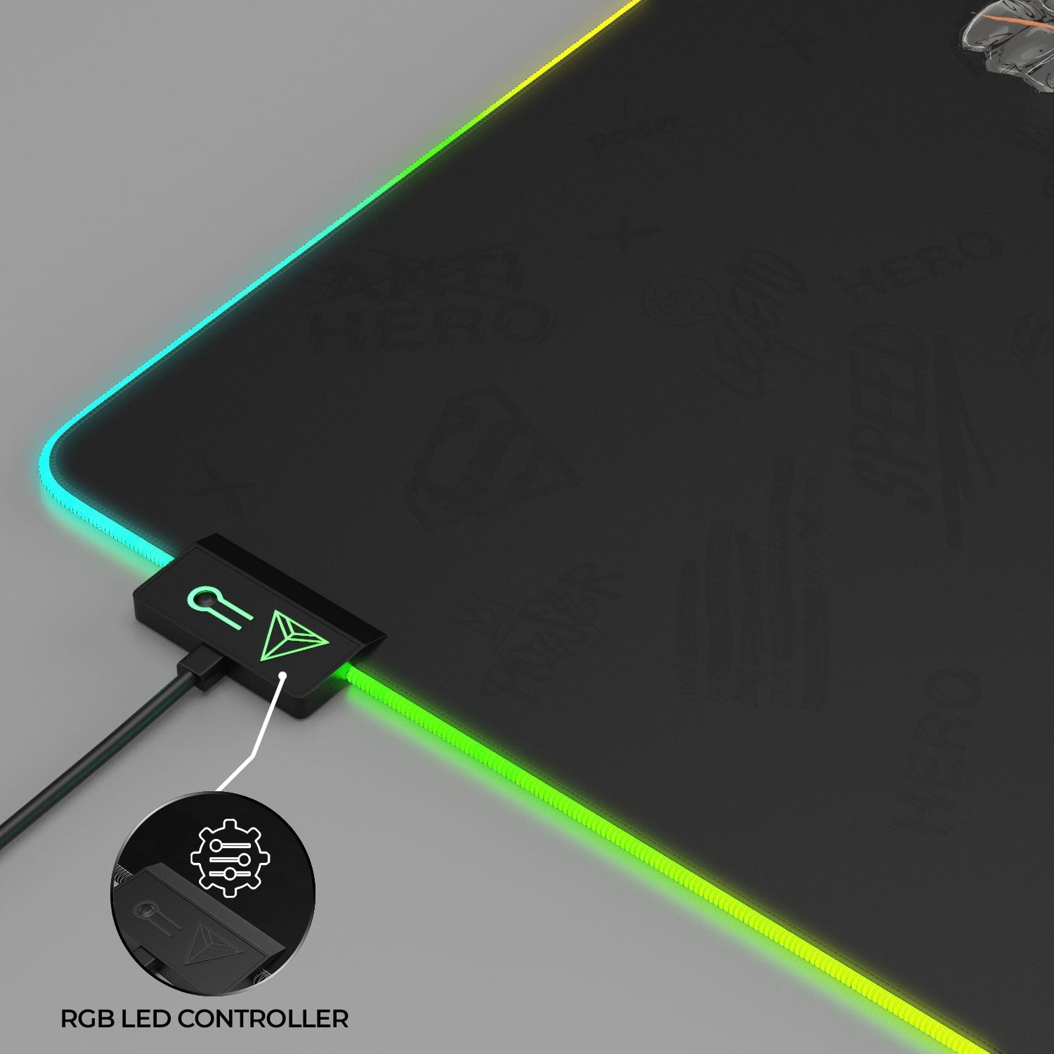 Tapis de souris pour jeux vidéo avec le logo du bouclier de Superman