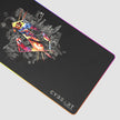 Tapis de souris pour jeux vidéo avec le logo du bouclier de Superman