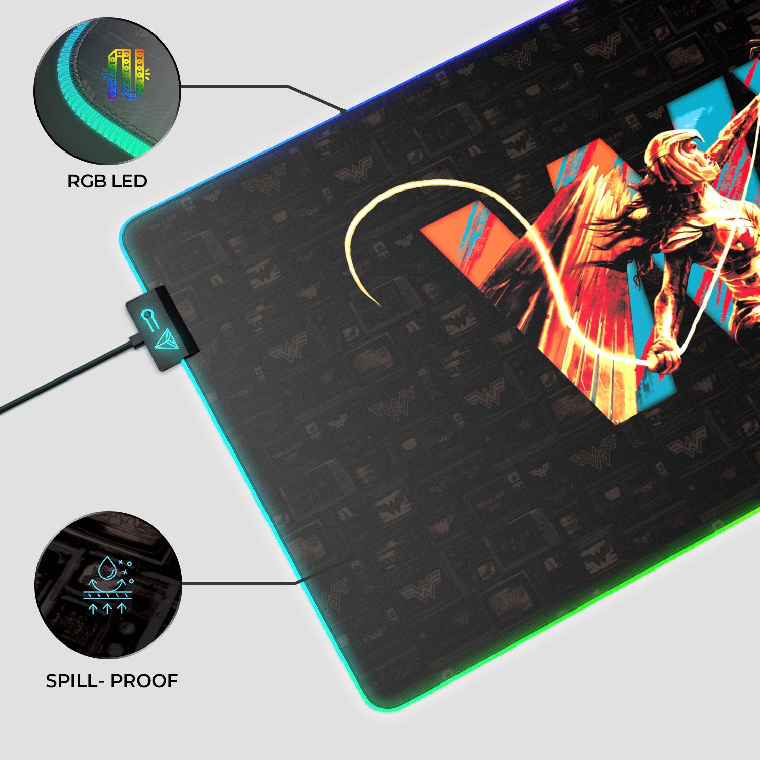 Wonder Woman Vs. Cheetah Gaming Mouse Pad