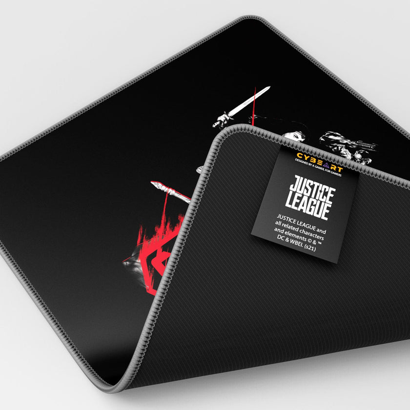 Tapis de souris pour jeux vidéo Justice League - Prêt pour le combat