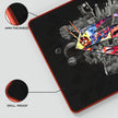 Tapis de souris pour jeux vidéo avec le logo du bouclier de Superman