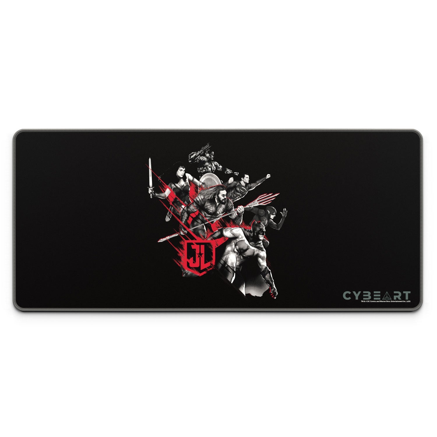Tapis de souris pour jeux vidéo Justice League - Prêt pour le combat