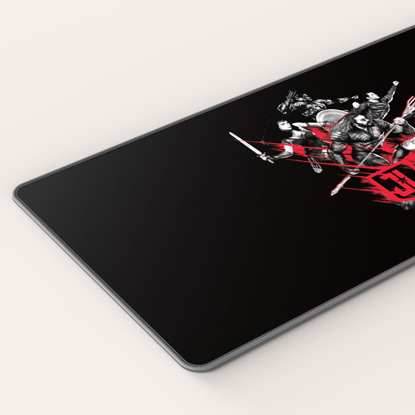 Tapis de souris pour jeux vidéo Justice League - Prêt pour le combat