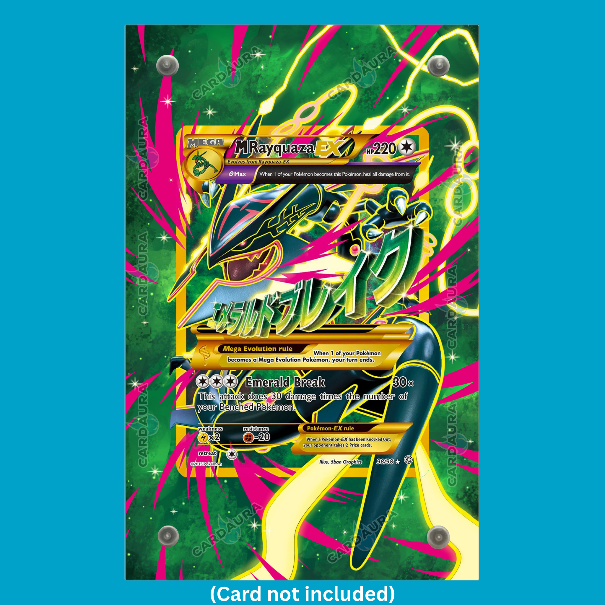 Mega Rayquaza EX 98/98 Ancient Origins (Ungraded) Display Case