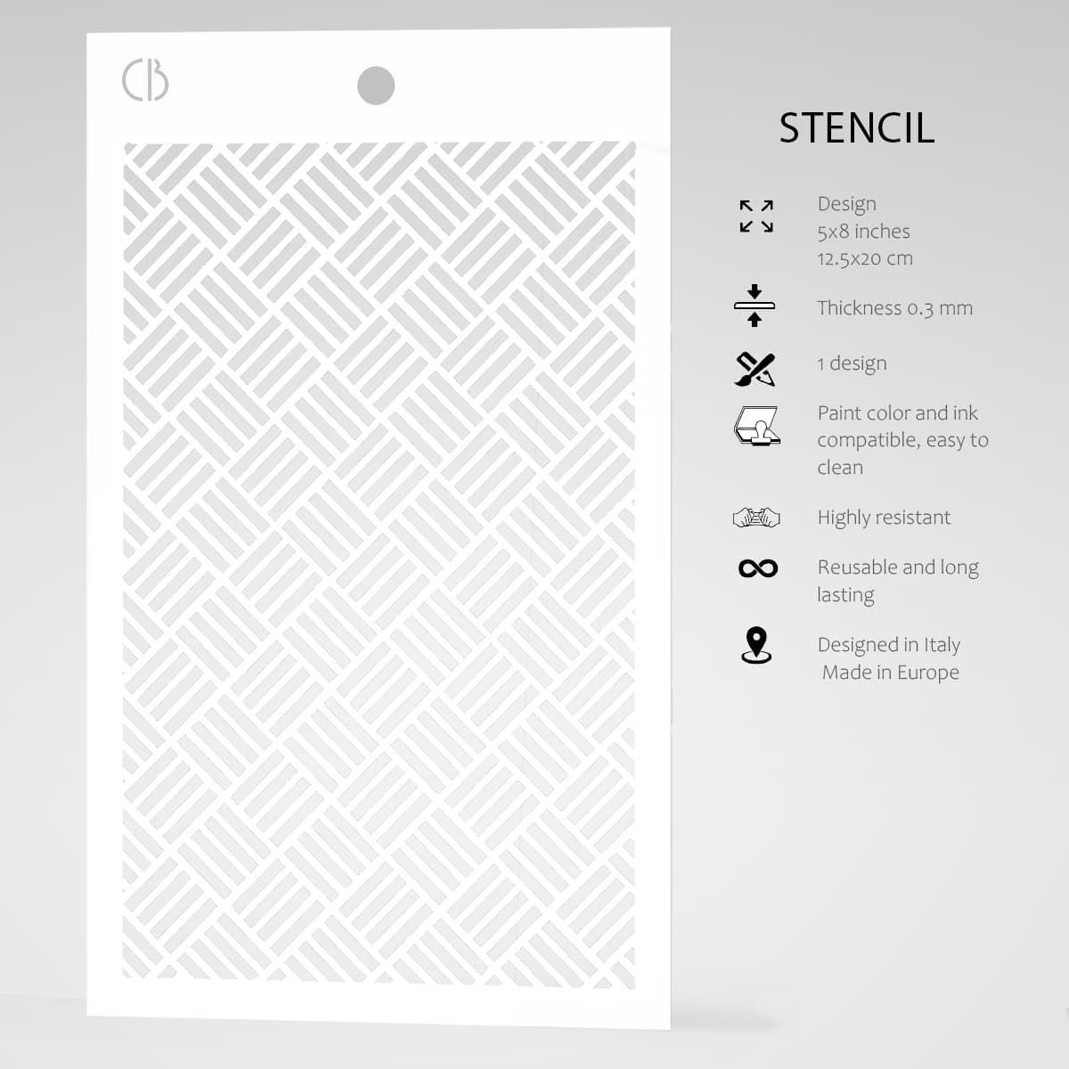 Ciao Bella Texture Stencil 5