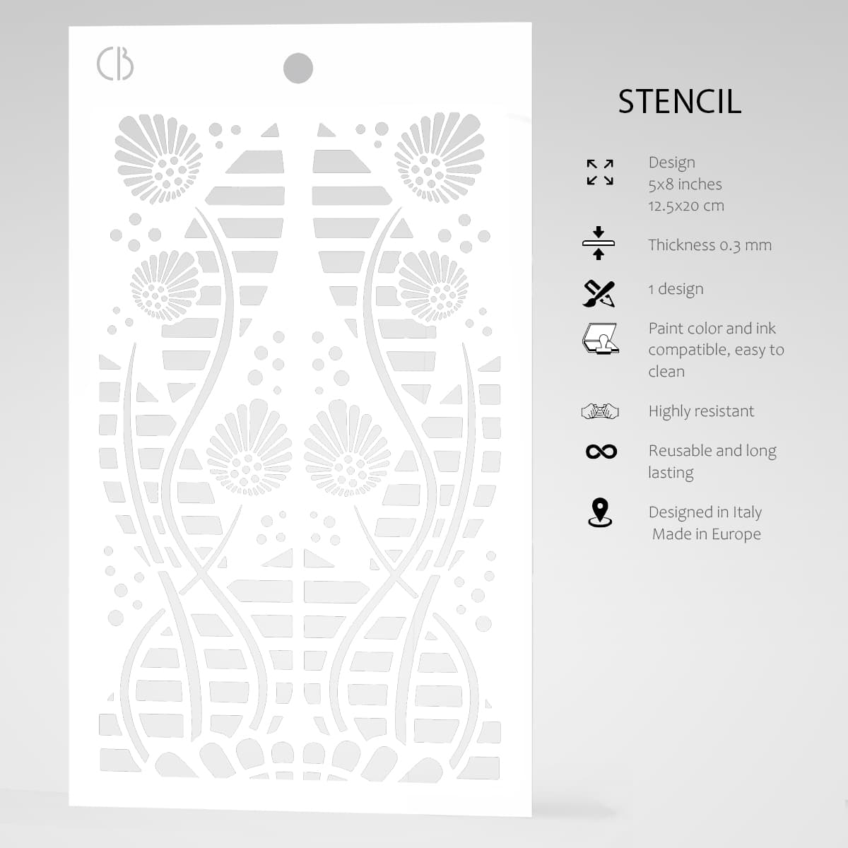 Ciao Bella Texture Stencil 5
