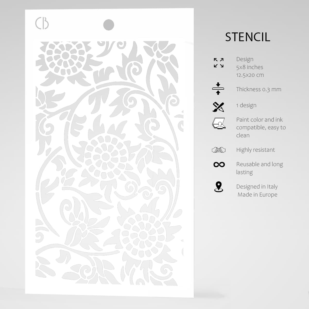 Ciao Bella Texture Stencil 5