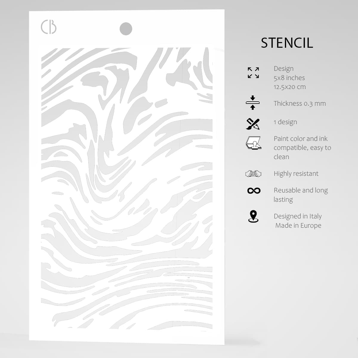 Ciao Bella Texture Stencil 5