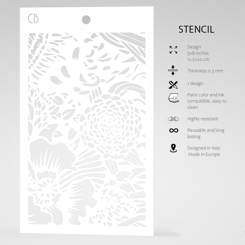 Ciao Bella Texture Stencil 5