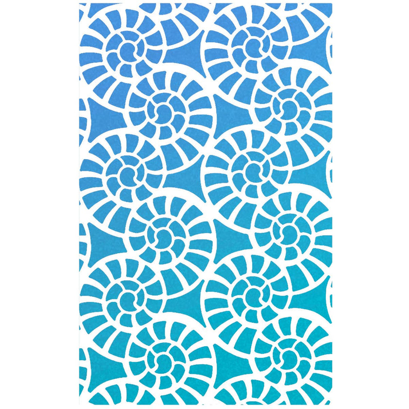 Ciao Bella Texture Stencil 5x8 Fossil Shells