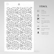 Ciao Bella Texture Stencil 5x8 Fossil Shells