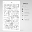 Ciao Bella Texture Stencil 5x8 Confidential