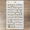Ciao Bella Texture Stencil 5x8 Musical Score