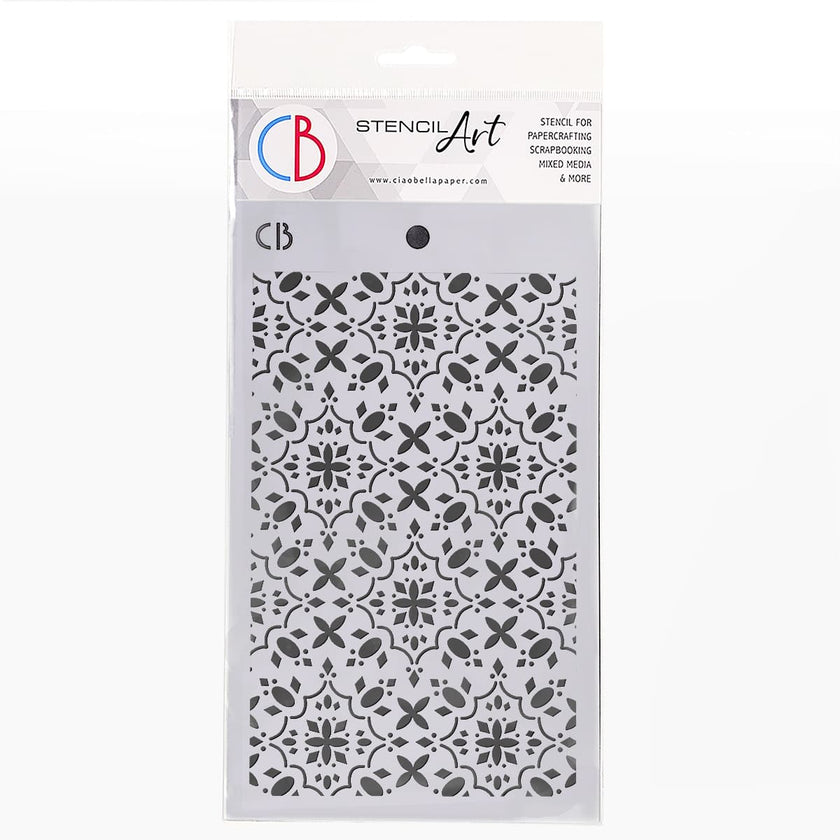 Ciao Bella Texture Stencil 5x8 Prestige