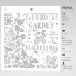 Ciao Bella Texture Stencil 8x8 Farmhouse Garden