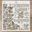 Ciao Bella Texture Stencil 8x8 Farmhouse Garden