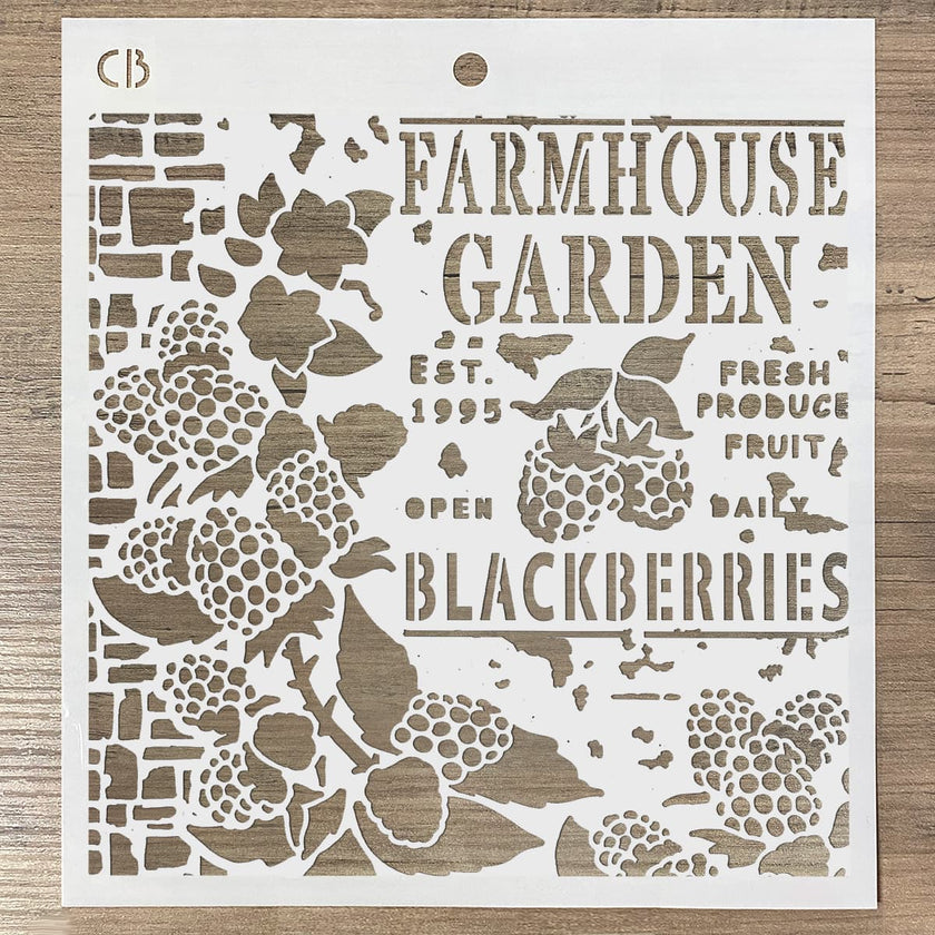 Ciao Bella Texture Stencil 8x8 Farmhouse Garden
