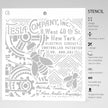 Ciao Bella Texture Stencil 8x8 Tesla Company Inc.