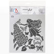 Ciao Bella Texture Stencil 8