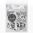 Ciao Bella Texture Stencil 8