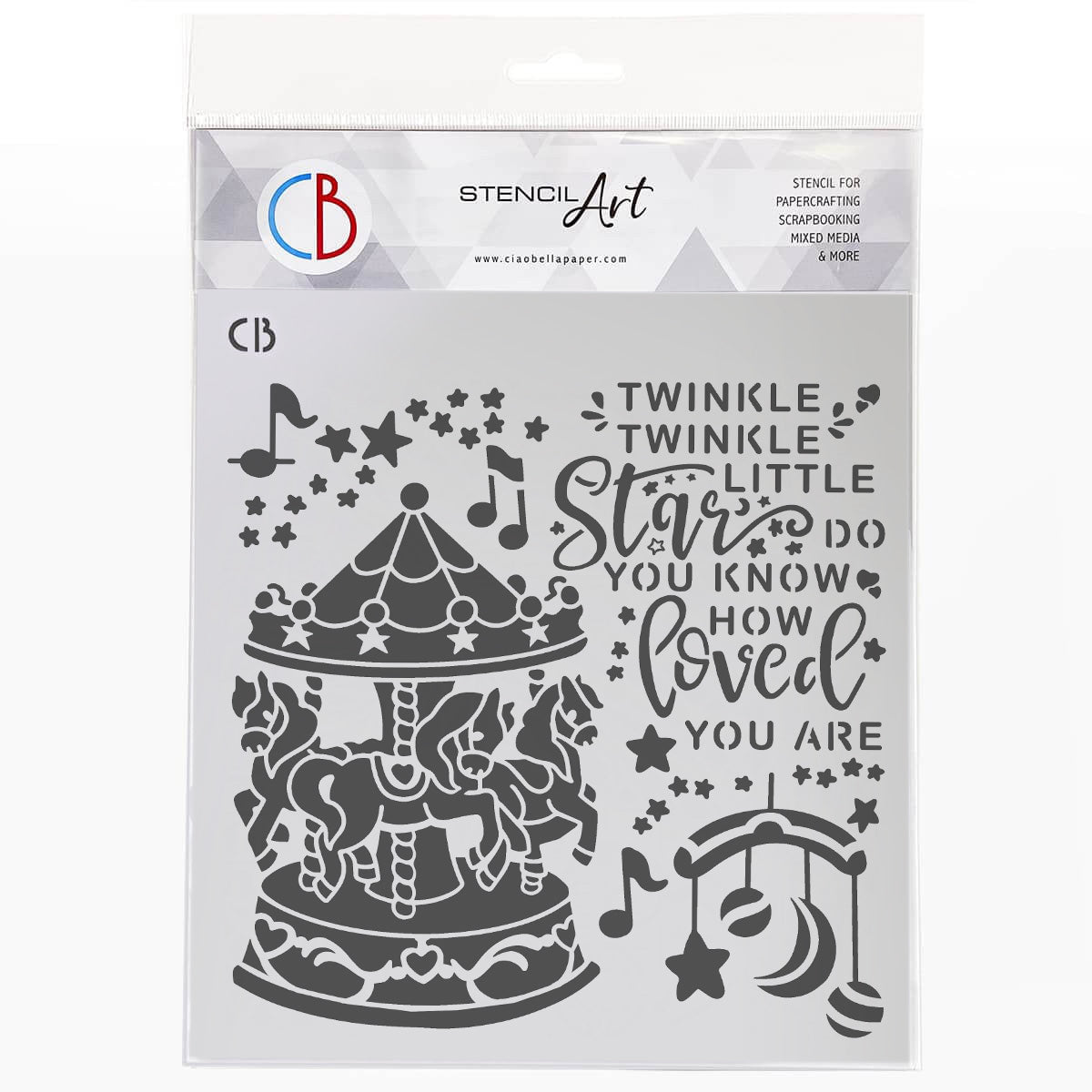 Ciao Bella Texture Stencil 8