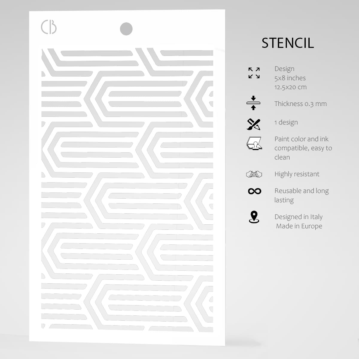 Ciao Bella Texture Stencil 5
