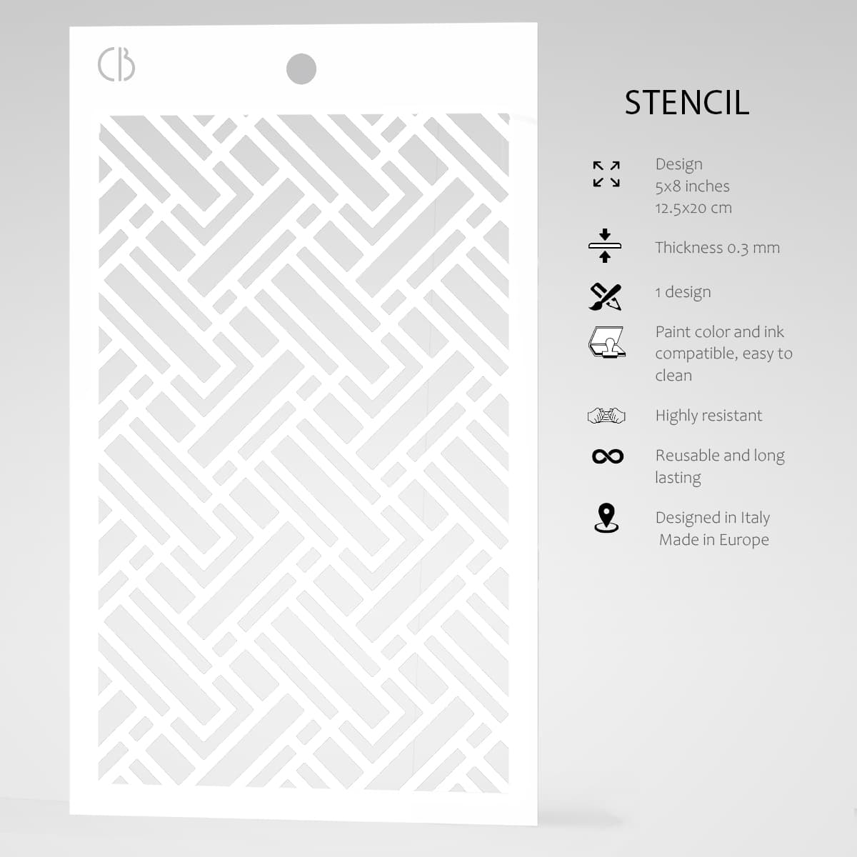 Ciao Bella Texture Stencil 5