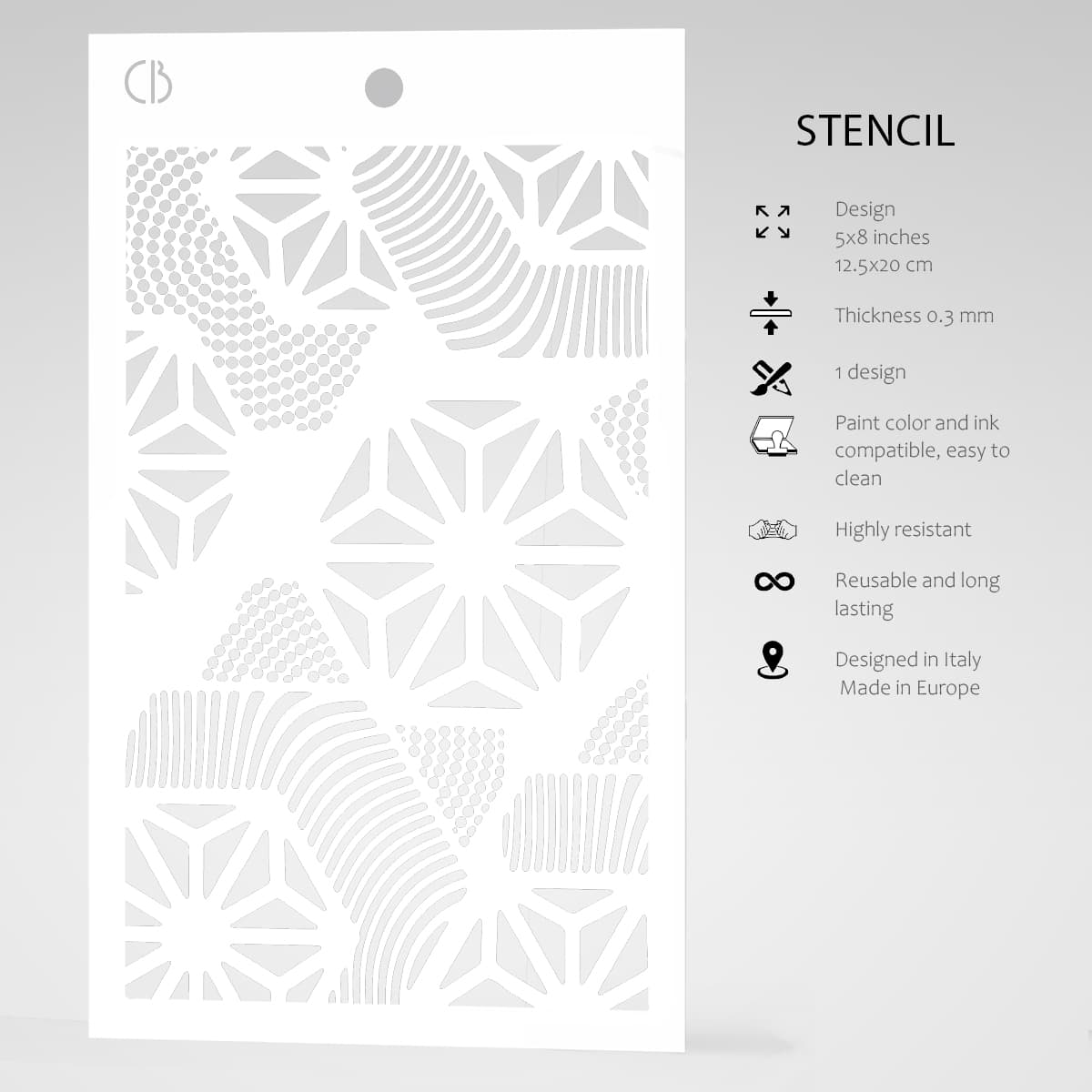 Ciao Bella Texture Stencil 5