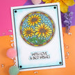 Moonstone Dies - Stained Glass Flowers