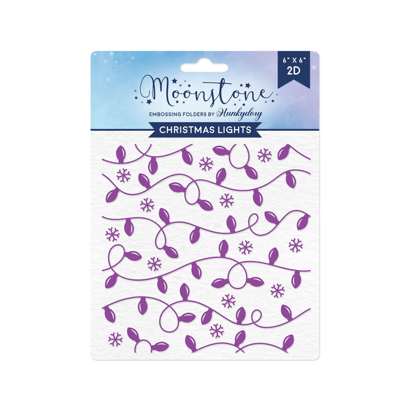 Moonstone Embossing Folders - Christmas Lights