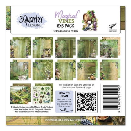 3Quarter Designs Magical Vines 6x6 Paper Pack