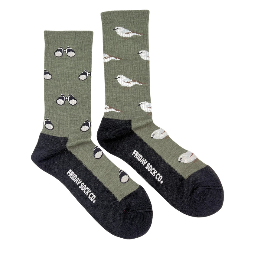 Friday Sock Co Men's Bird & Birdwatching Merino Wool Socks