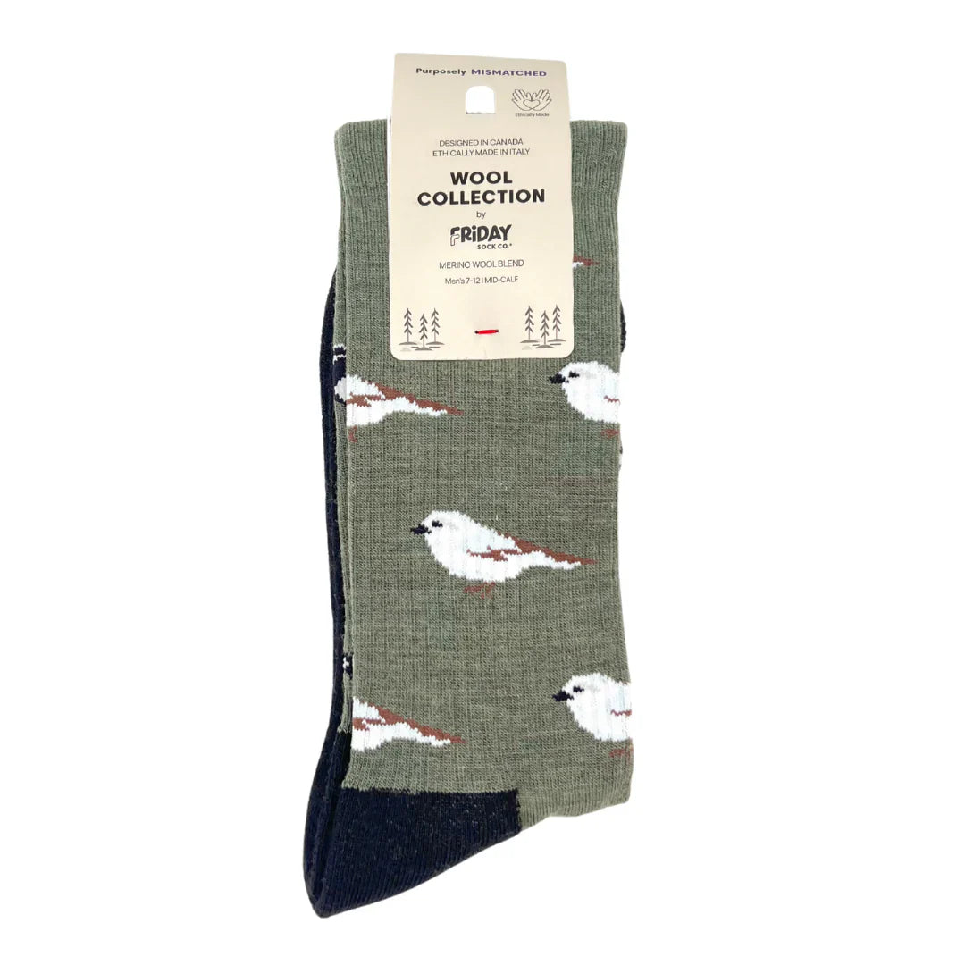 Friday Sock Co Men's Bird & Birdwatching Merino Wool Socks