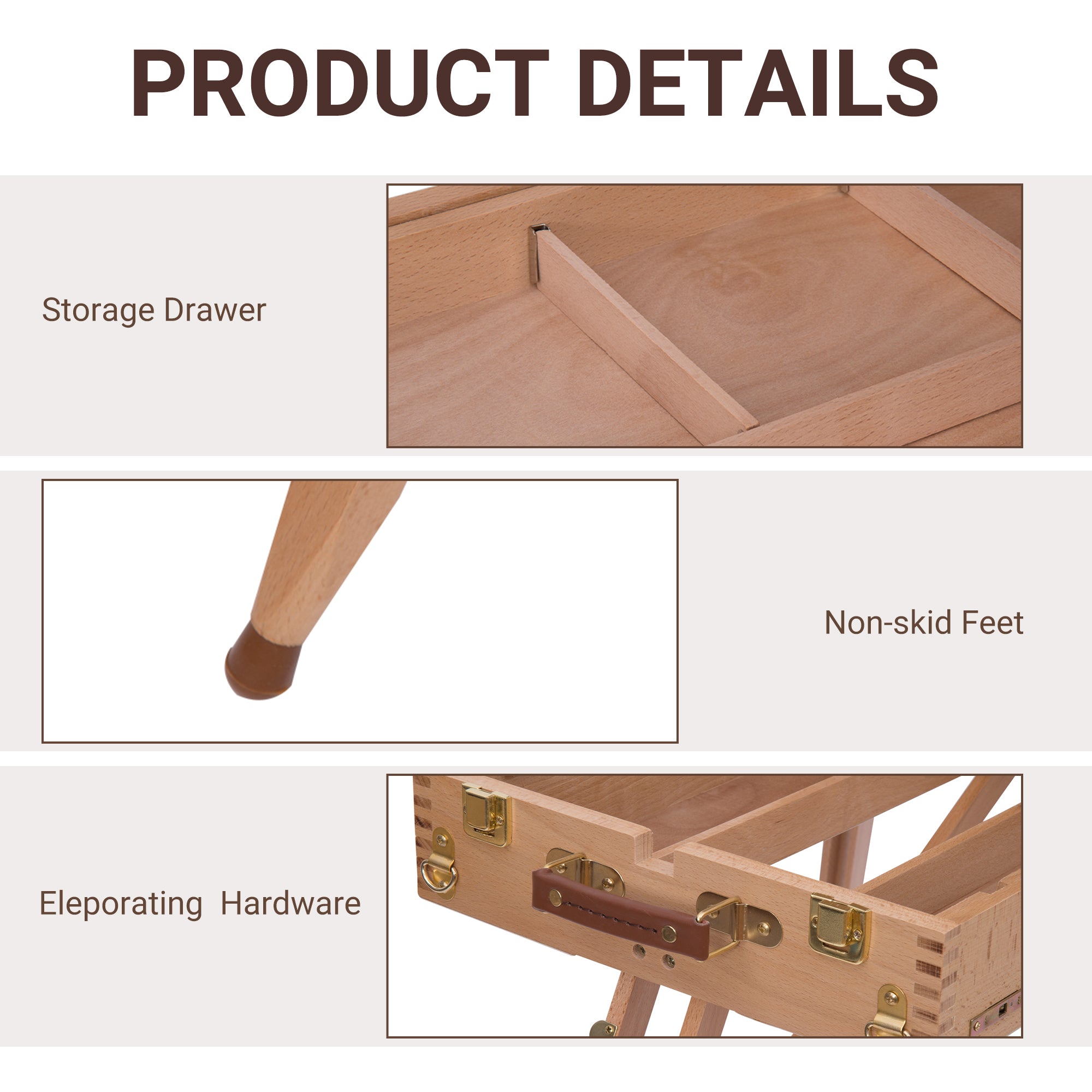 HOMCOM Foldable Art Easel 72.4
