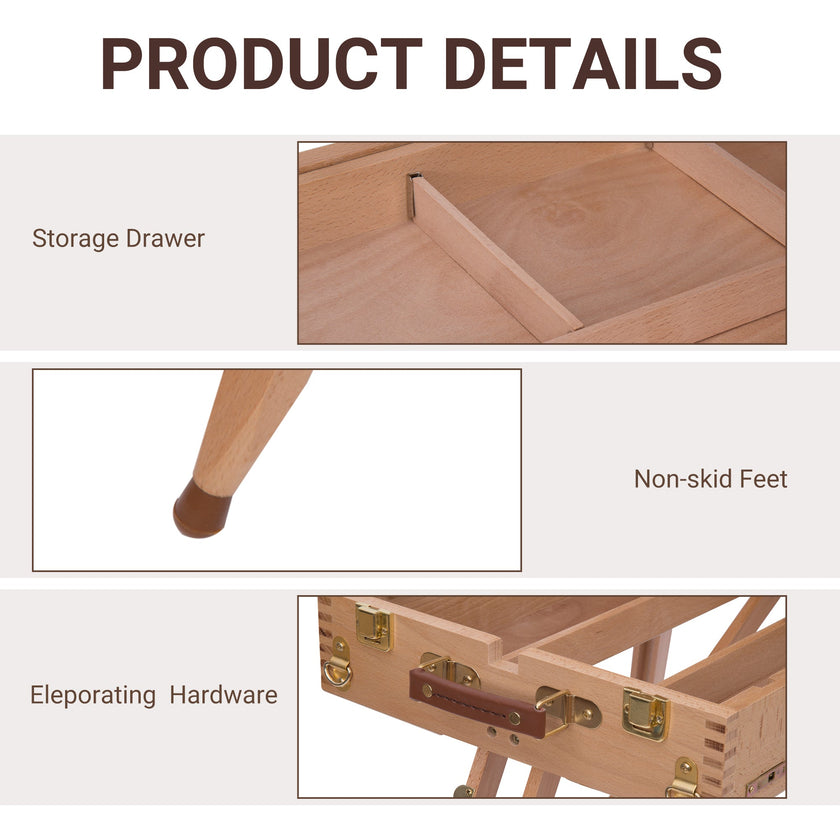 HOMCOM Foldable Art Easel 72.4