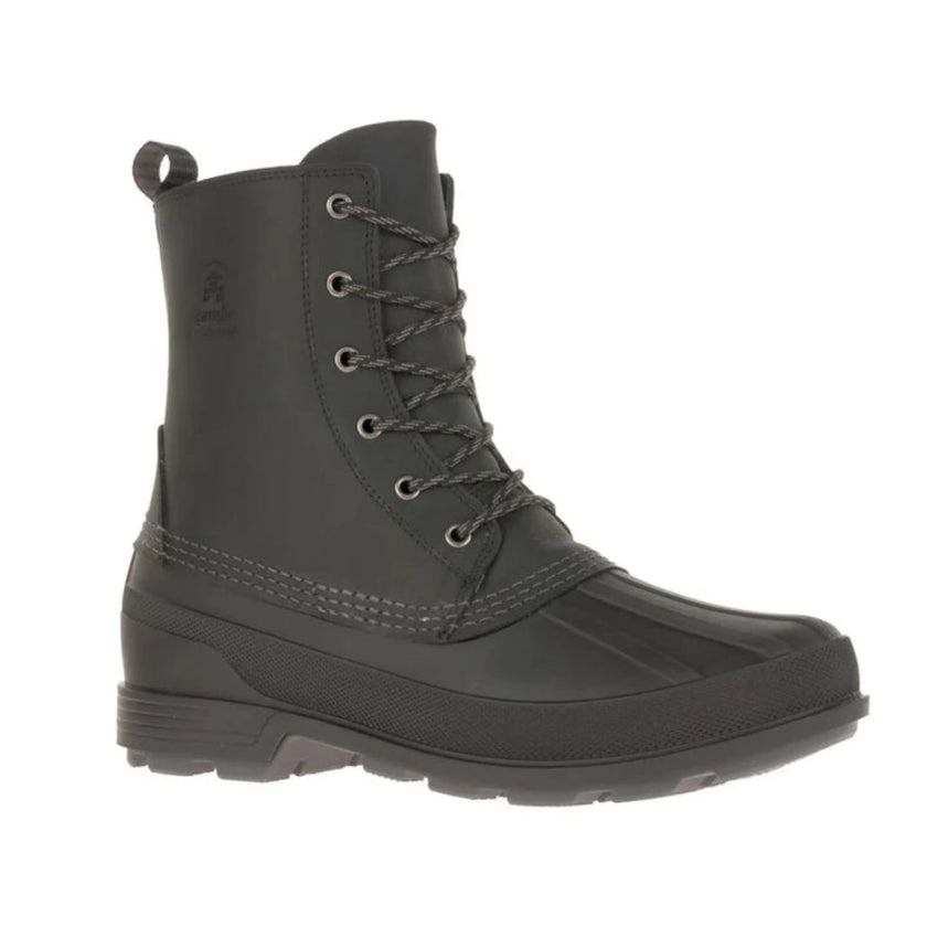 Kamik Men's Lawrence L Leather Side-Zip Winter Boots -20C / -5F Made In Canada!