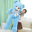Macaron Teddy Bear Plush: Soft 80-100cm Cotton Toy