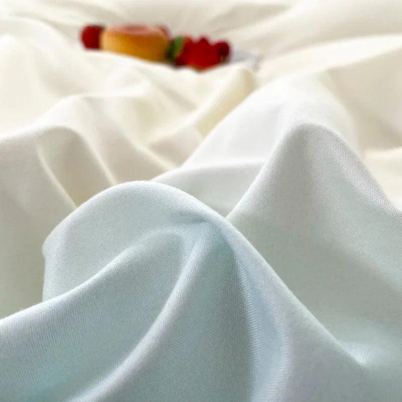 Macaron Washed Cotton Brushed Gradient Duvet Cover