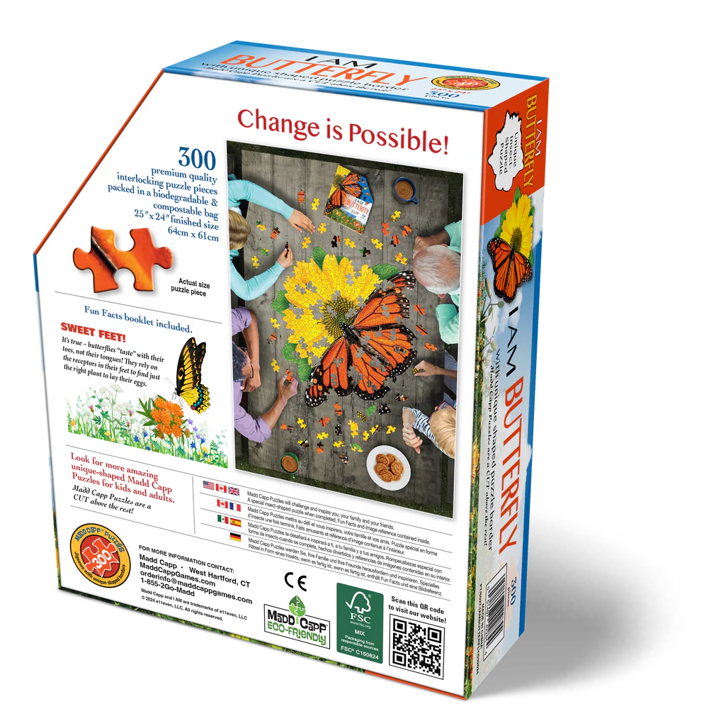 Madd Capp Puzzles - I Am Butterfly (300 Pc)