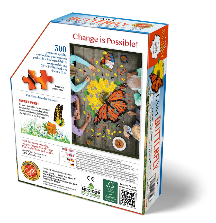 Madd Capp Puzzles - I Am Butterfly (300 Pc)