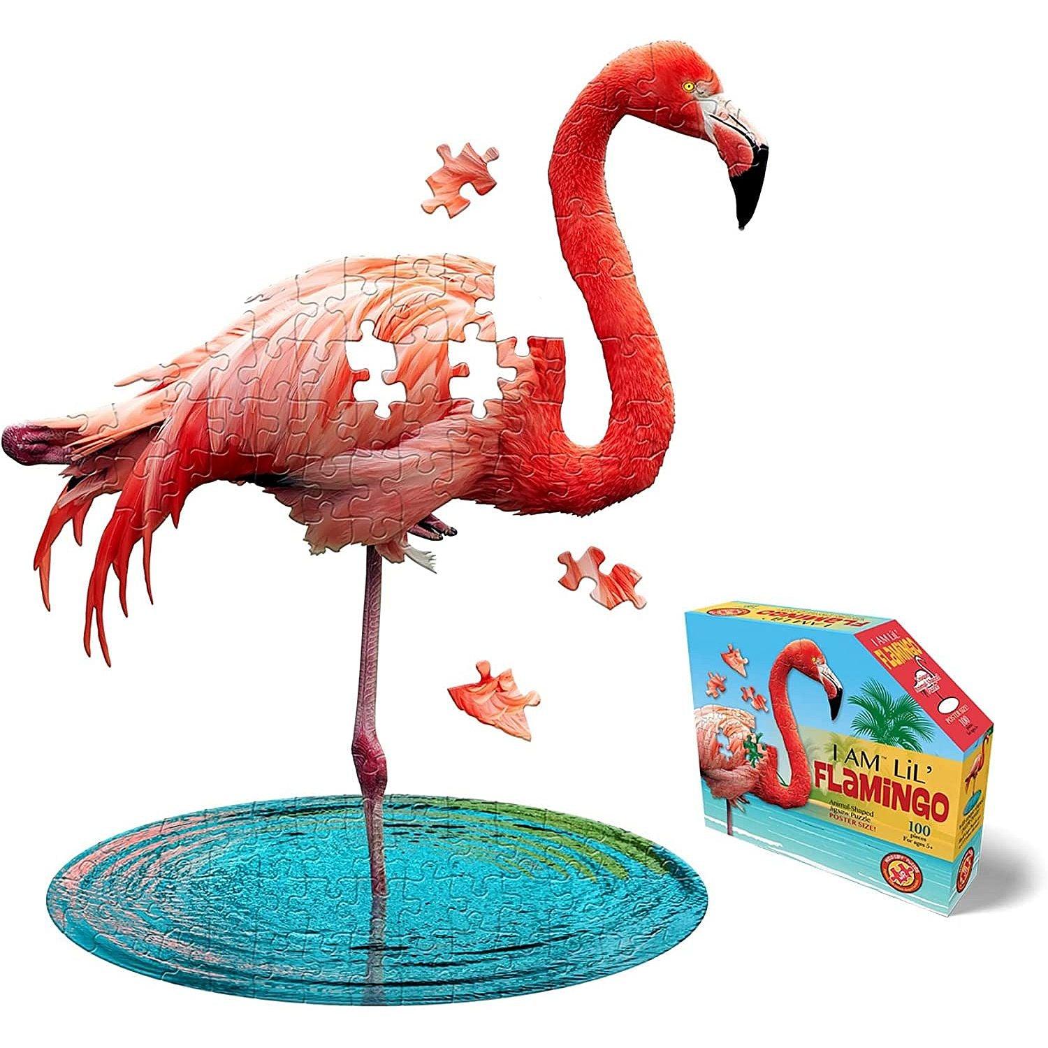 Madd Capp Puzzles - Je suis un petit flamant rose (puzzle de 100 pièces)