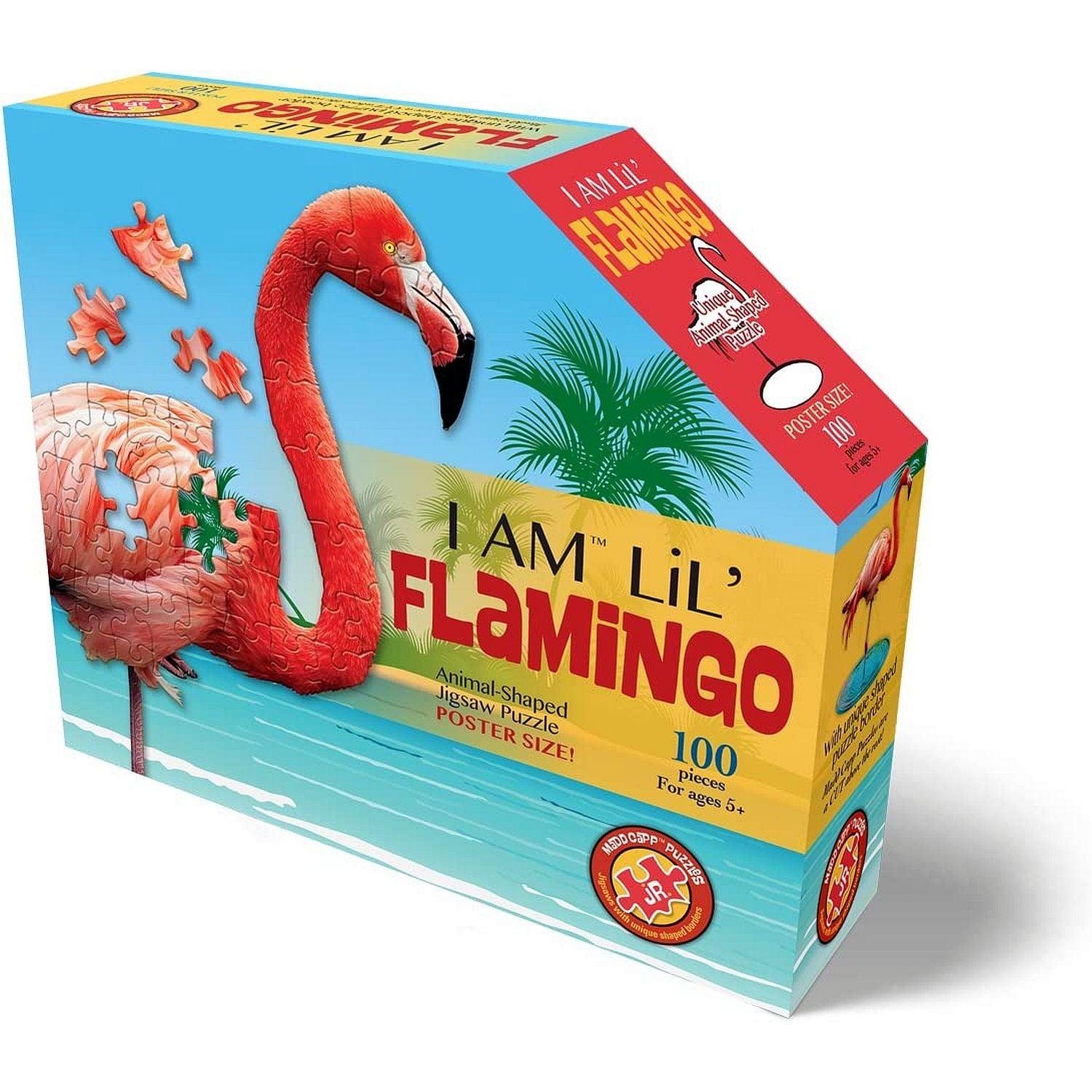 Madd Capp Puzzles - Je suis un petit flamant rose (puzzle de 100 pièces)