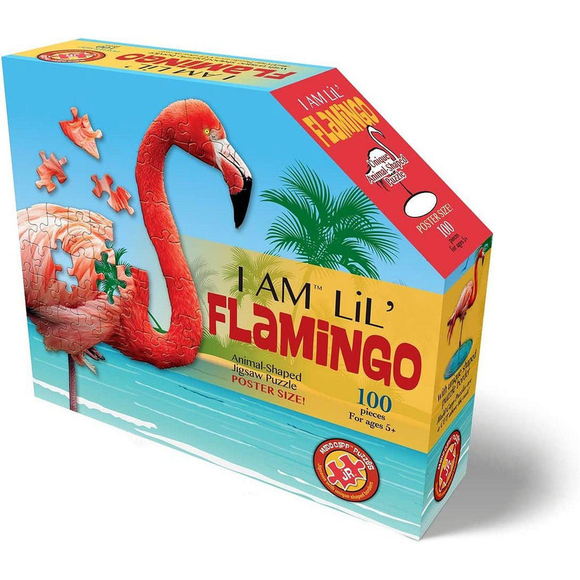 Madd Capp Puzzles - Je suis un petit flamant rose (puzzle de 100 pièces)