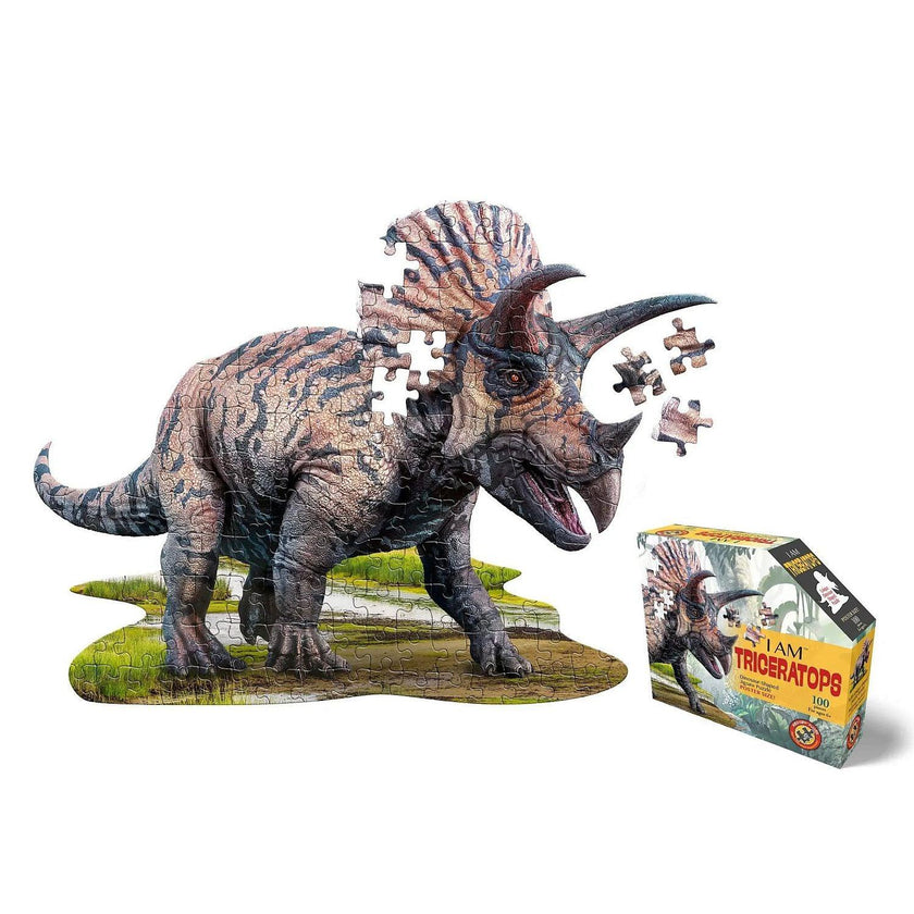 Madd Capp Puzzles - I Am Triceratops (100-Piece Puzzle)