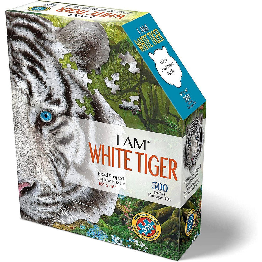 Madd Capp Puzzles - I Am White Tiger (300-Piece Puzzle)