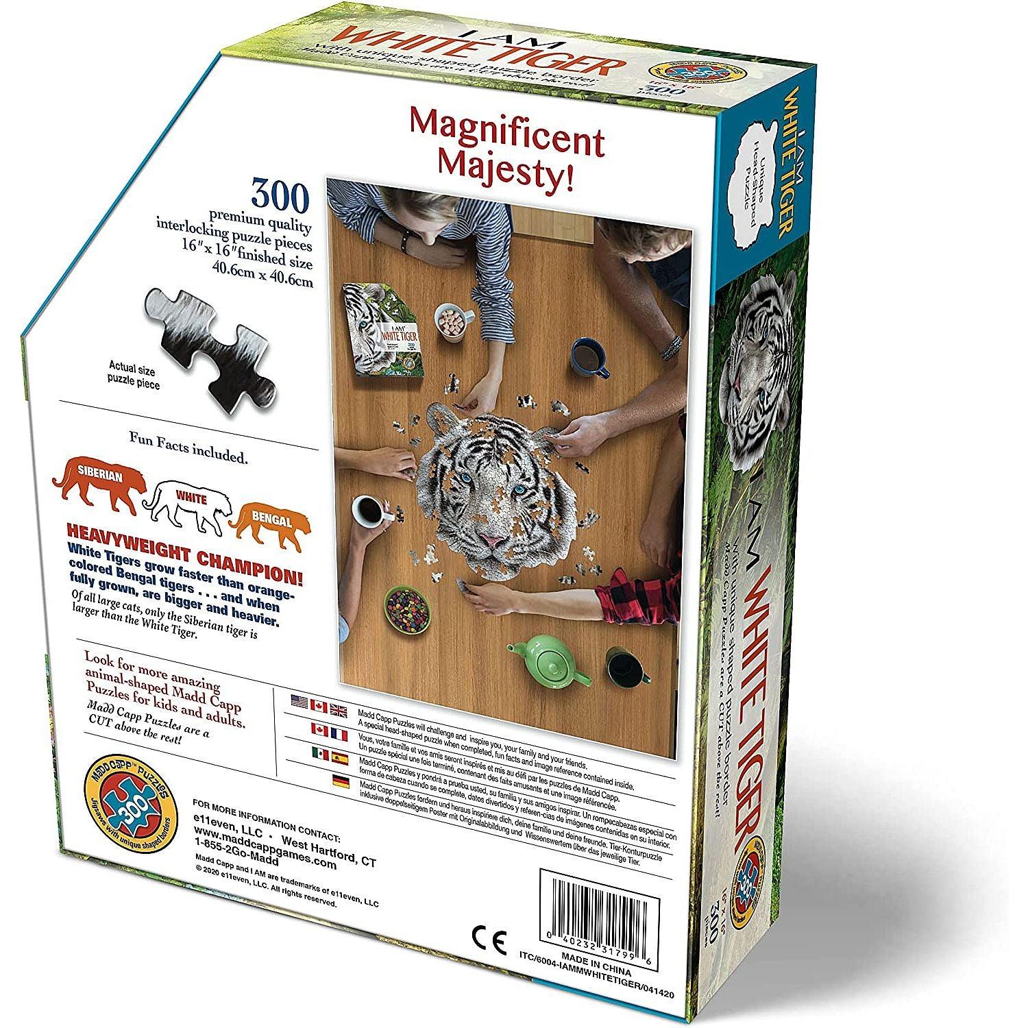 Madd Capp Puzzles - I Am White Tiger (300-Piece Puzzle)