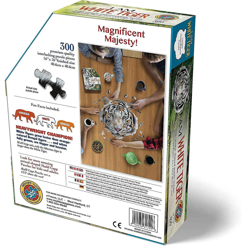 Madd Capp Puzzles - I Am White Tiger (300-Piece Puzzle)
